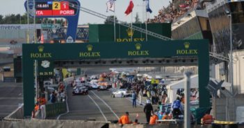 Les stands du circuit de la Sarthe lors de la 2e séance de qualifications des 24 Heures du Mans 2017