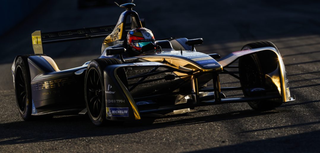 Jean-Eric Vergne du team Techeetah sur Spark-Renault Renault Z.E 16 à l'ePrix de New-York en 2017