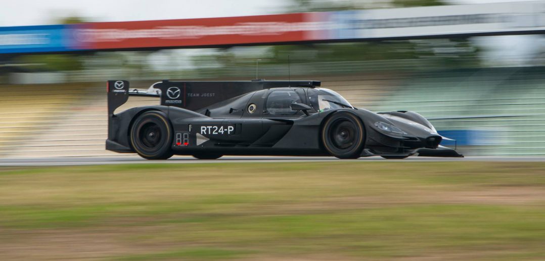 La Mazda Dpi RT24-P du Mazda Team Joest en essais à Hockenheim