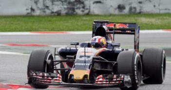 Pierre Gasly en tests avec la Scuderia Toro Rosso sur le circuit de Catalogne en mai 2016