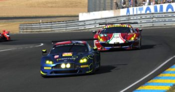 Aston Martin Vantage et Ferrari 488 GTE aux 24 Heures du Mans 2017