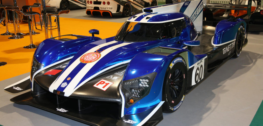 Vue de trois-quart du prototype LMP1 Ginetta G60-LT-P1