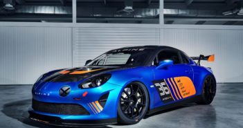 Alpine A110 GT4 vue de trois quart