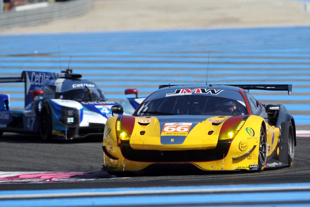 La Ferrari 488 GTE du JMW Motorsport aux 4 Heures du Castellet 2017