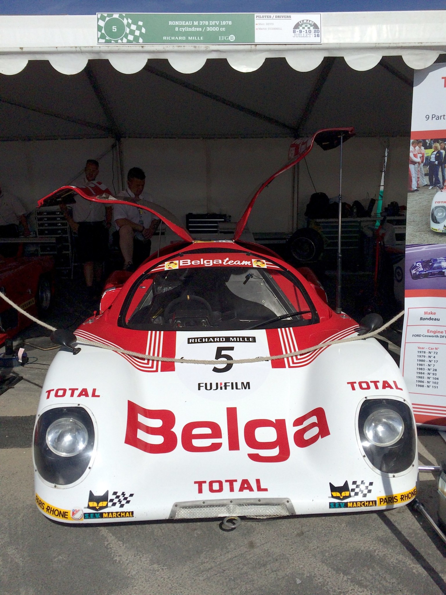 Rondeau M378/001 Le Mans GTP record de participations aux 24 Heures